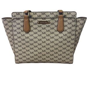 Michael Kors Signature Tan and Brown Tote